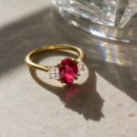 raw ruby engagement ring